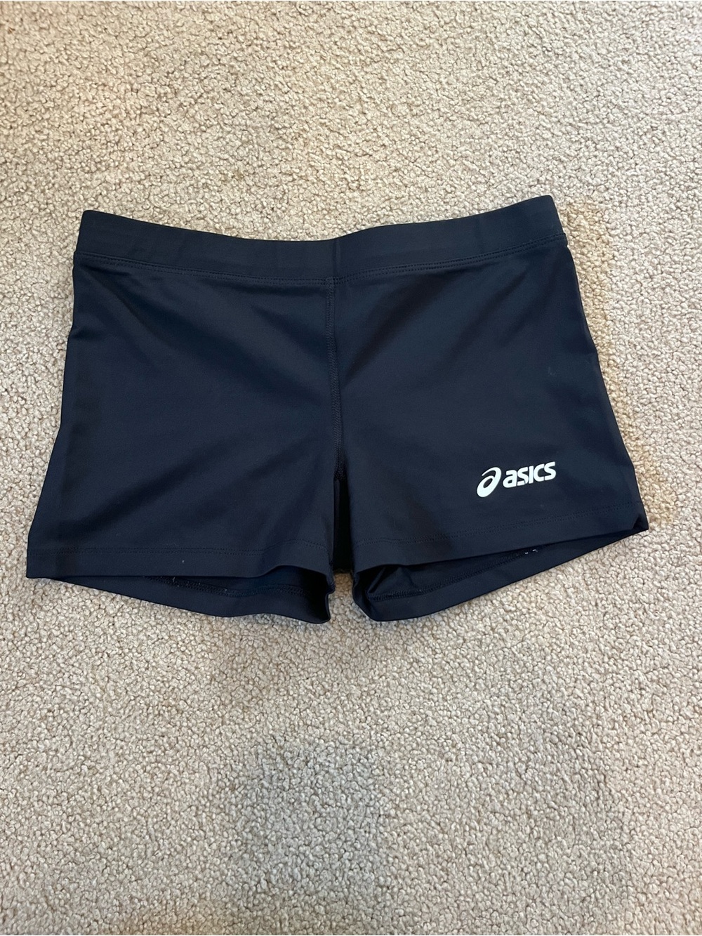 ASICS Women's Black Athletic Bike Shorts with Logo 2 inch inseam